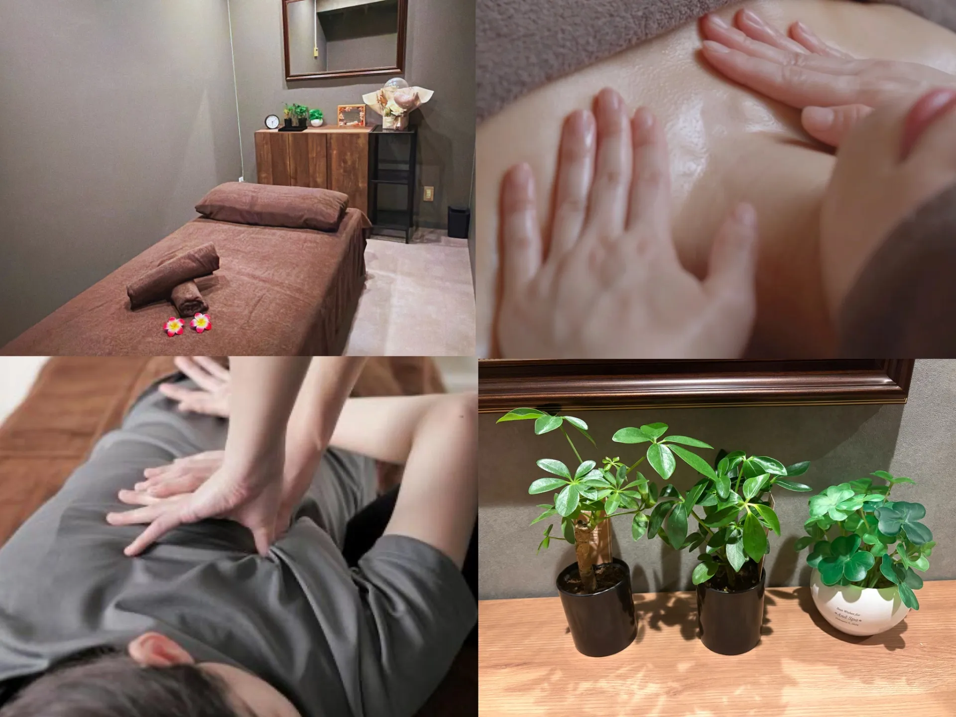 アロママッサージで全身を癒します★